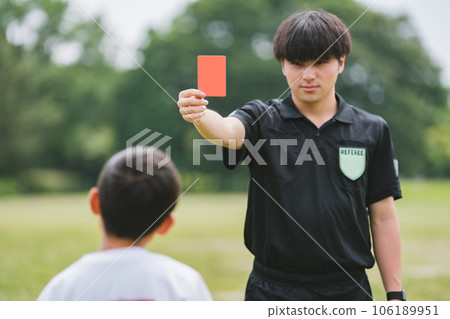 red card, football, soccer 106189951