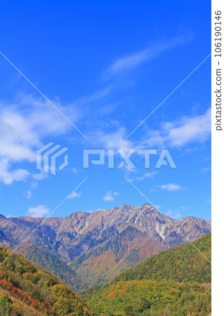 北部故事阿爾卑斯山立山山脈秋天鹿島Atsushigatake 北部故事阿爾卑斯山立山山脈秋天鹿島Atsushigatake 106190146