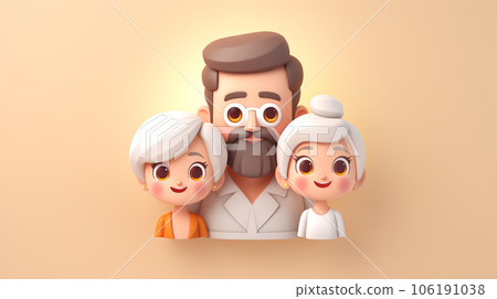 Adorable Miniature 3D Family: A World of Tiny Love Adorable Miniature 3D Family: A World of Tiny Love 106191038