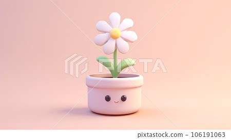 Tiny Cute 3D Flower: Delicate Miniature Botanical Charm Tiny Cute 3D Flower: Delicate Miniature Botanical Charm 106191063