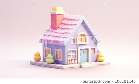 Tiny Cute 3D Home: A Miniature Wonderland of Adorable Charm 106191143