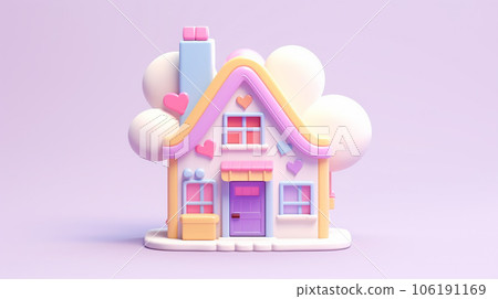 Tiny Cute 3D Home: A Miniature Wonderland of Adorable Charm 106191169