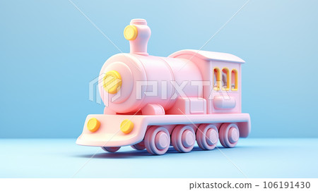 Adorable Miniature 3D Train Locomotive Delights the Imagination 106191430