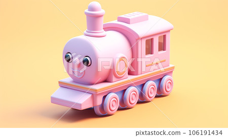 Adorable Miniature 3D Train Locomotive Delights the Imagination 106191434