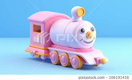Adorable Miniature 3D Train Locomotive Delights the Imagination Adorable Miniature 3D Train Locomotive Delights the Imagination 106191438