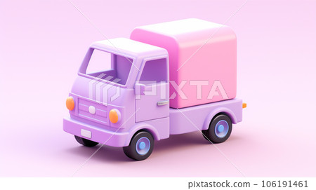 Adorable Miniature 3D Truck Delighting the Senses Adorable Miniature 3D Truck Delighting the Senses 106191461
