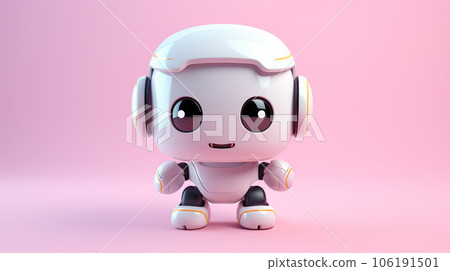 Adorable Miniature 3D Robot: A Whimsical Tech Marvel 106191501