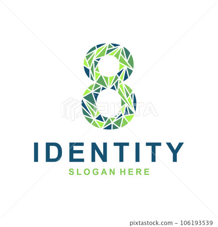 Number Eight monogram logo and initials letter logo, modern and simple design template, suitable for your company 106193539