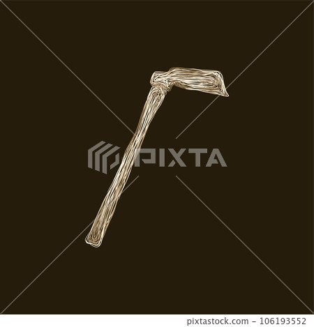 Hoe Tool illustration artwork style design, Logo Vector Design. Abstract, designs concept, logos, logotype element for template. 106193552