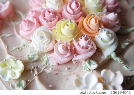 rose decoration cake 106194041