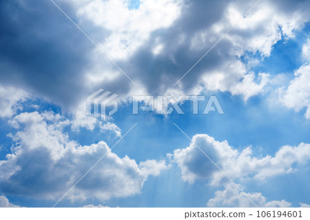 Puffy clouds. Clouds and dark blue skys background textures Puffy clouds. Clouds and dark blue skys background textures 106194601