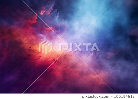 Colorful rainbow holi paint color powder explosion. Abstract colored background. Generative AI. 106194612