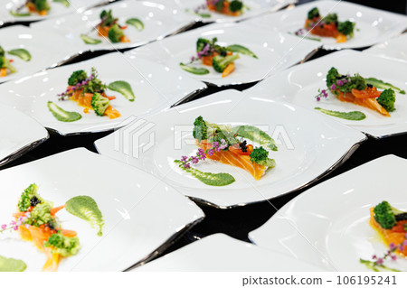 Delicious French Appetizer Salmon 106195241