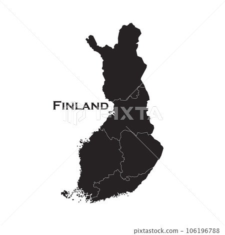 Finland map icon 106196788