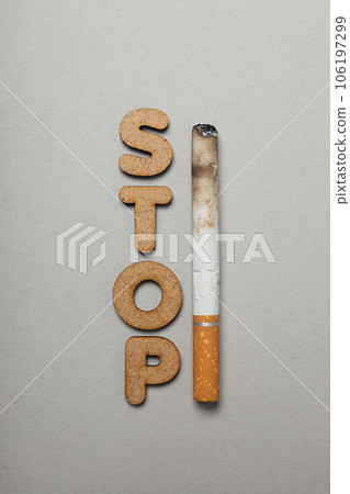 Smoking addiction concept, word 106197299