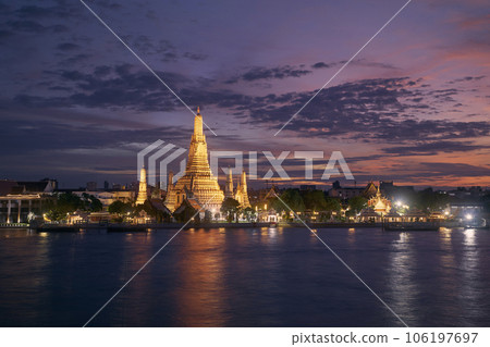 Bangkok cityscape at beautiful twilight. Bangkok cityscape at beautiful twilight. 106197697
