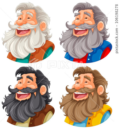 Smiling Lumberjack Old Man Cartoon Character Smiling Lumberjack Old Man Cartoon Character 106198278
