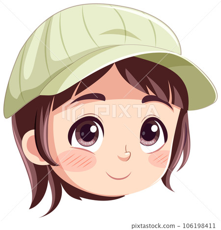 Adorable Girl Wearing Cap Adorable Girl Wearing Cap 106198411