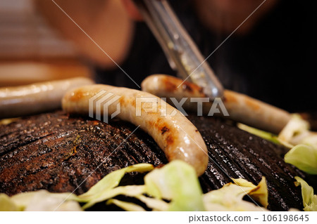 lamb sausage 106198645