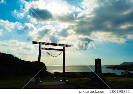 千葉縣南房總市野島崎燈塔旁的鳥居 106198821