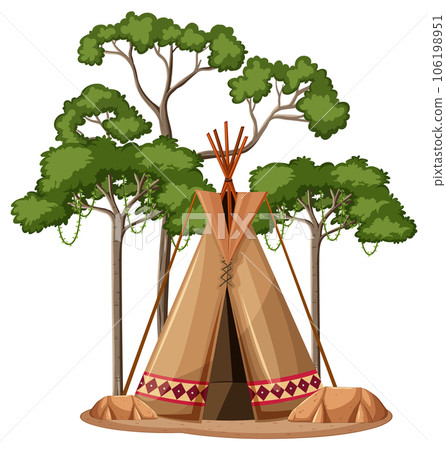 Tribal tent or tipi vector 106198951
