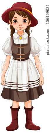 Woman in Bavarian Outfit Woman in Bavarian Outfit 106199025
