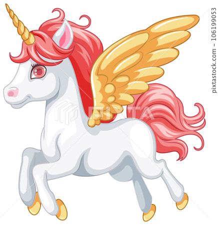 Cute Flying Unicorn Cartoon Cute Flying Unicorn Cartoon 106199053