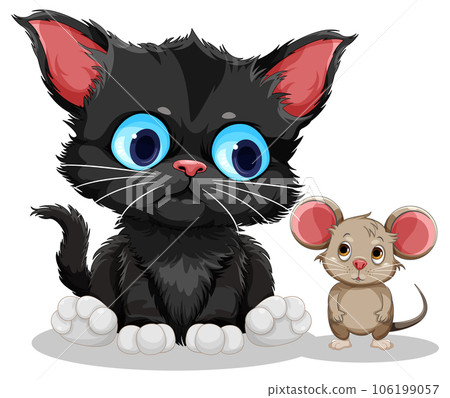 Cute cat cartoon character Cute cat cartoon character 106199057
