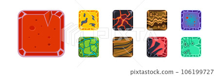 Square Frame or Button Icon for App Design Vector Set Square Frame or Button Icon for App Design Vector Set 106199727