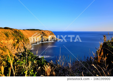 三浦半島城島海岸的風景長時間曝光 三浦半島城島海岸的風景長時間曝光 106199900