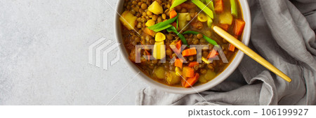 Healthy lentil soup Healthy lentil soup 106199927