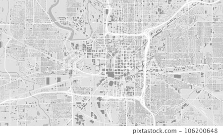 Black and white Indianapolis map with buildings 106200648