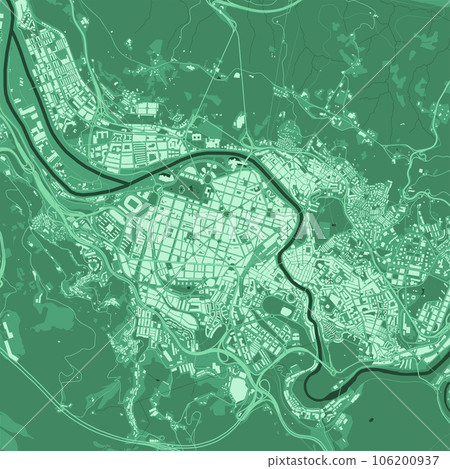 Bilbo map, green poster 106200937