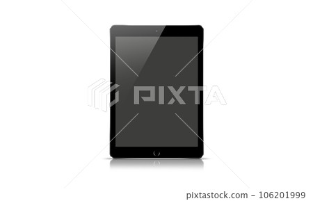 Black tablet highlighted on a white background 106201999