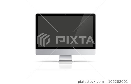 Computer monitor on a white background 106202001