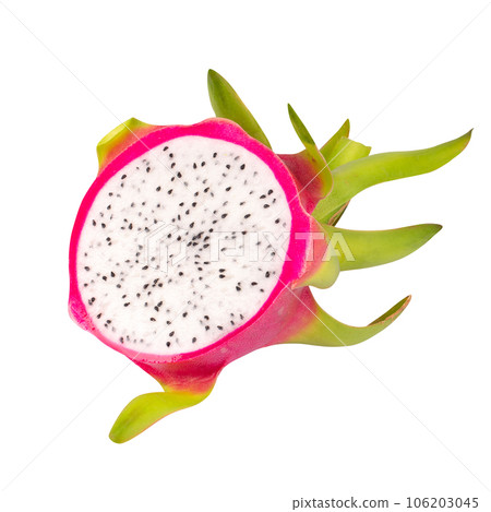 Dragonfruit or Pitaya isolated on a white background 106203045