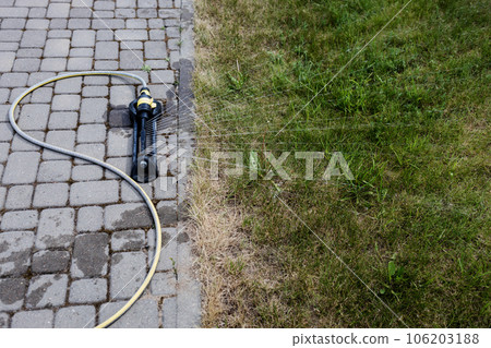 automatic grass irrigation. automatic grass irrigation. 106203188
