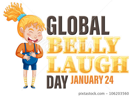Global Belly Laugh Day Banner Design Global Belly Laugh Day Banner Design 106203560