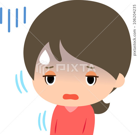 帶著興奮的表情撤退的女人，唐拉 106204235