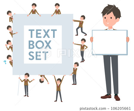 Set of blazer schoolboy with message board 106205661