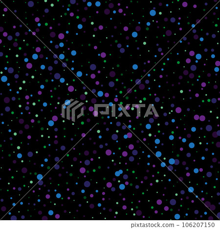 Confetti on black background, festive background design with colored circles. Confetti on black background, festive background design with colored circles. 106207150