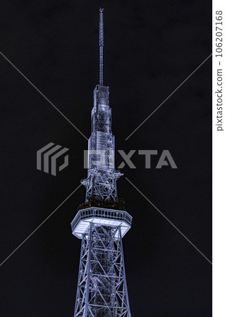 Chubu Electric MIRAI TAWER lit up Chubu Electric MIRAI TAWER lit up 106207168