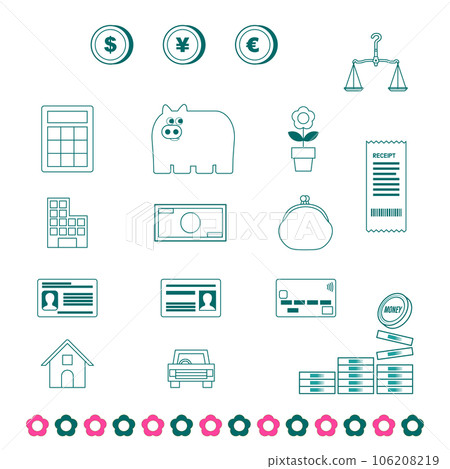 Illustration set related to money 106208219