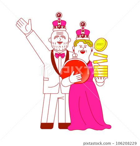 Dressed up smiling senior men and women Dressed up smiling senior men and women 106208229