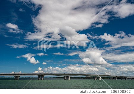 Ohmi Bridge over Lake Biwa Ohmi Bridge over Lake Biwa 106208862