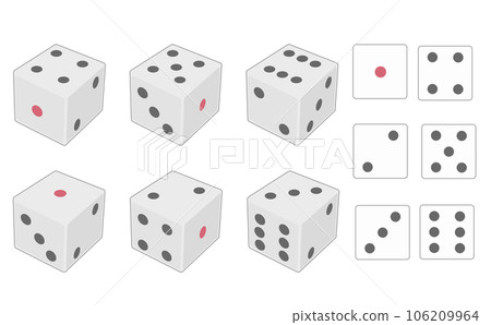 Dice illustration 106209964