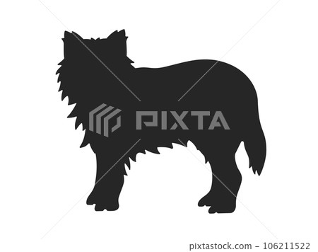 illustration of wolf silhouette illustration of wolf silhouette 106211522