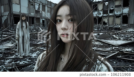 Japanese horror illustration "AI generated image" Japanese horror illustration "AI generated image" 106211908