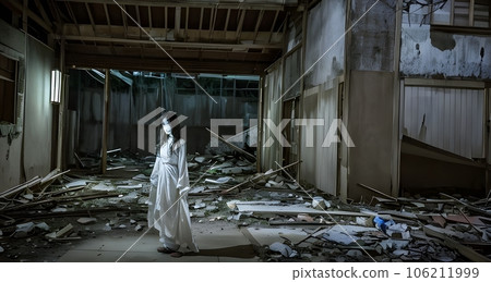 Japanese horror illustration "AI generated image" 106211999