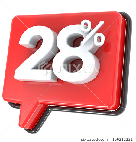 red plastic sale on white background red plastic sale on white background 106212221